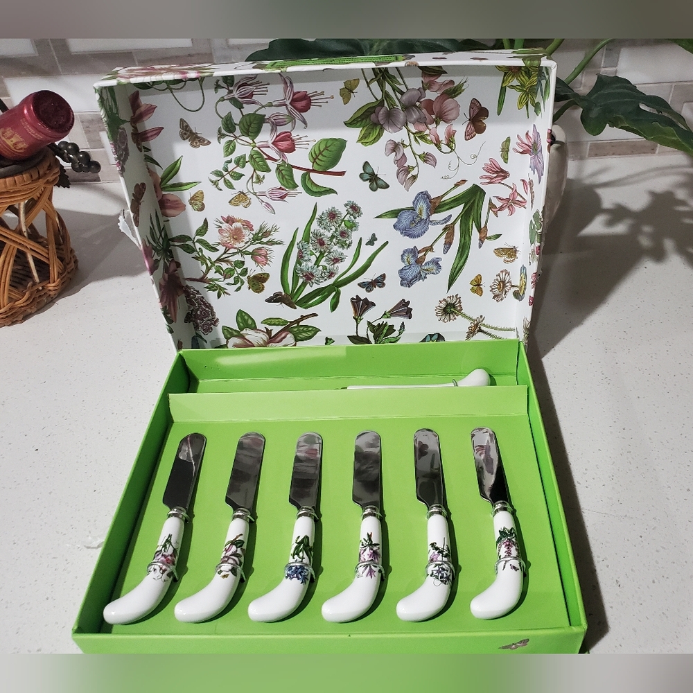 Botanic Garden Floral Cheese Knife and Spreaders